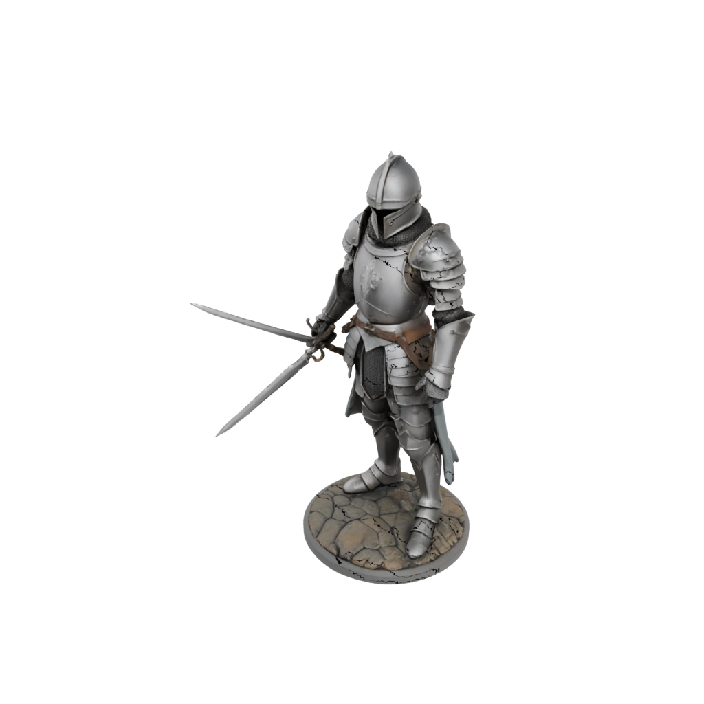Pastel Knight In Full Plate Armor
