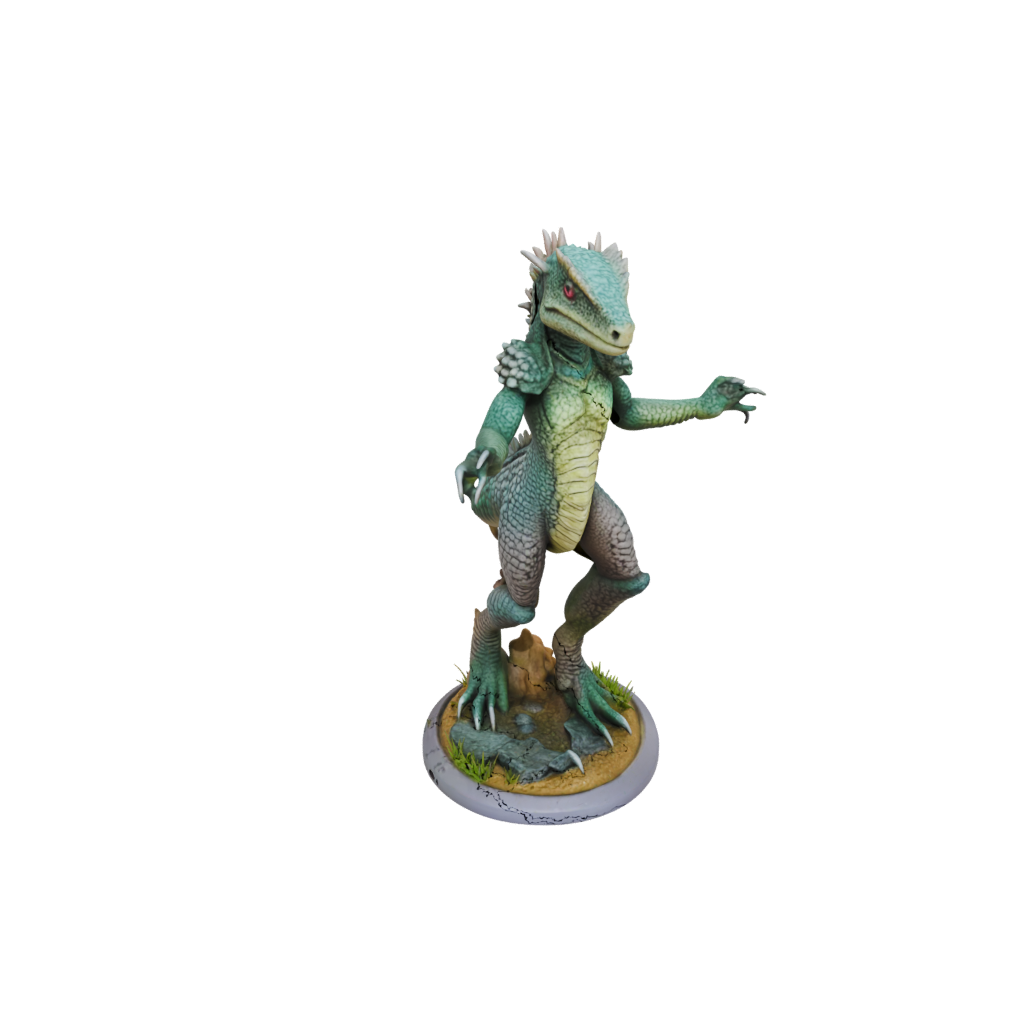 Pastel Lizardfolk Hunter