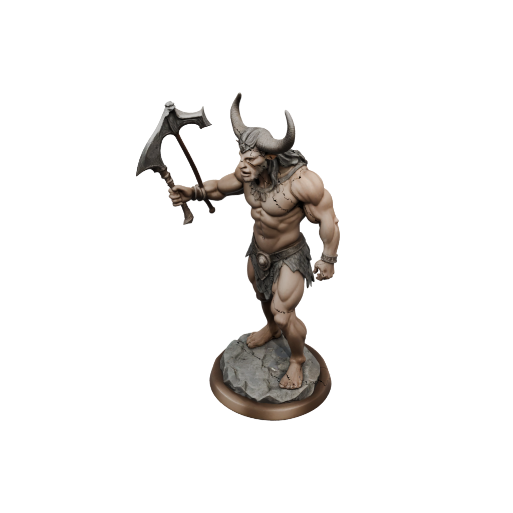 Pastel Minotaur Gladiator