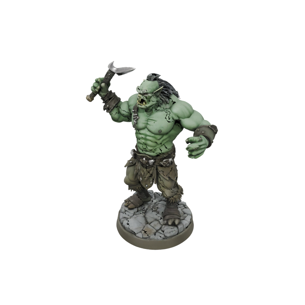 Pastel Orc Brute With Cleaver