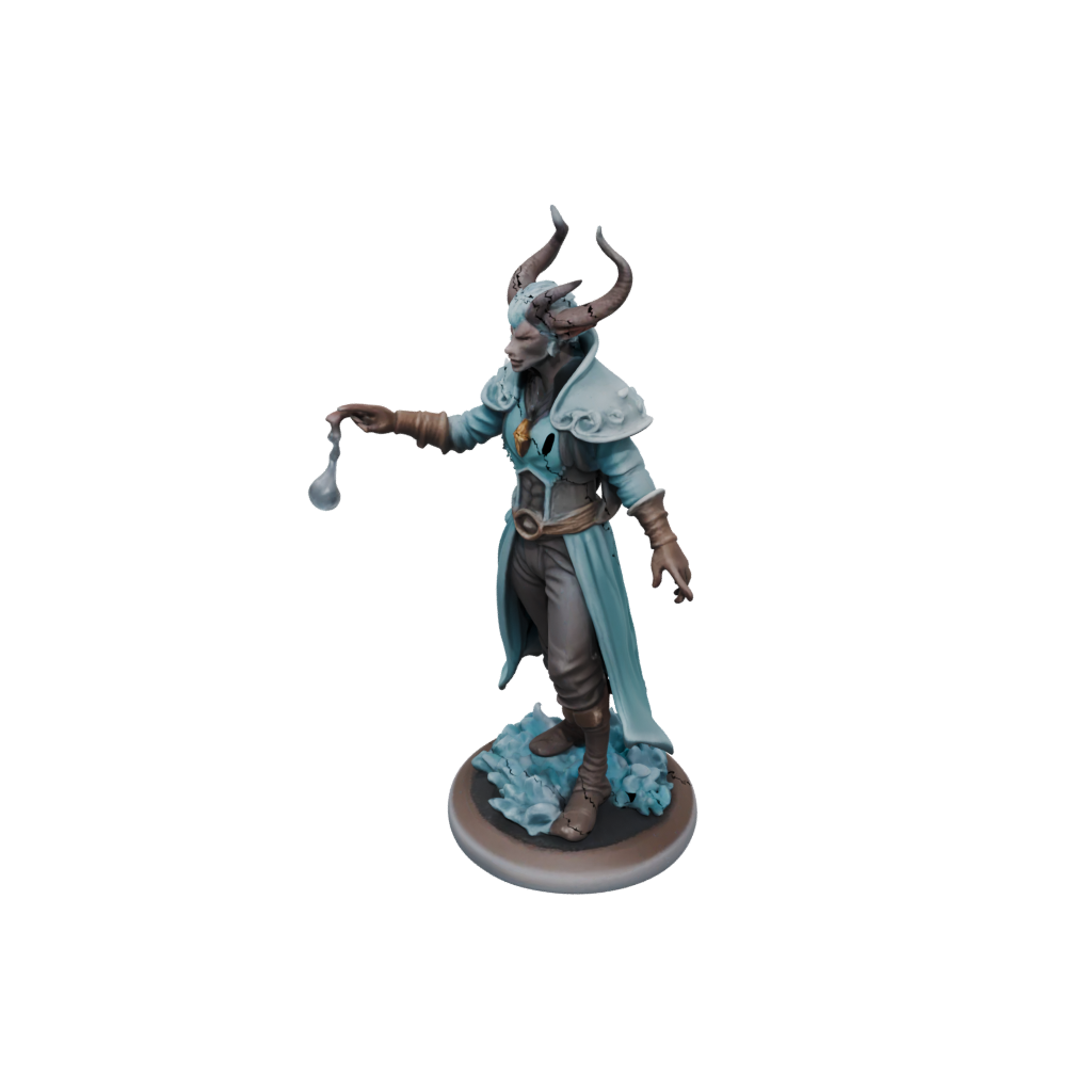 Pastel Tiefling Warlock