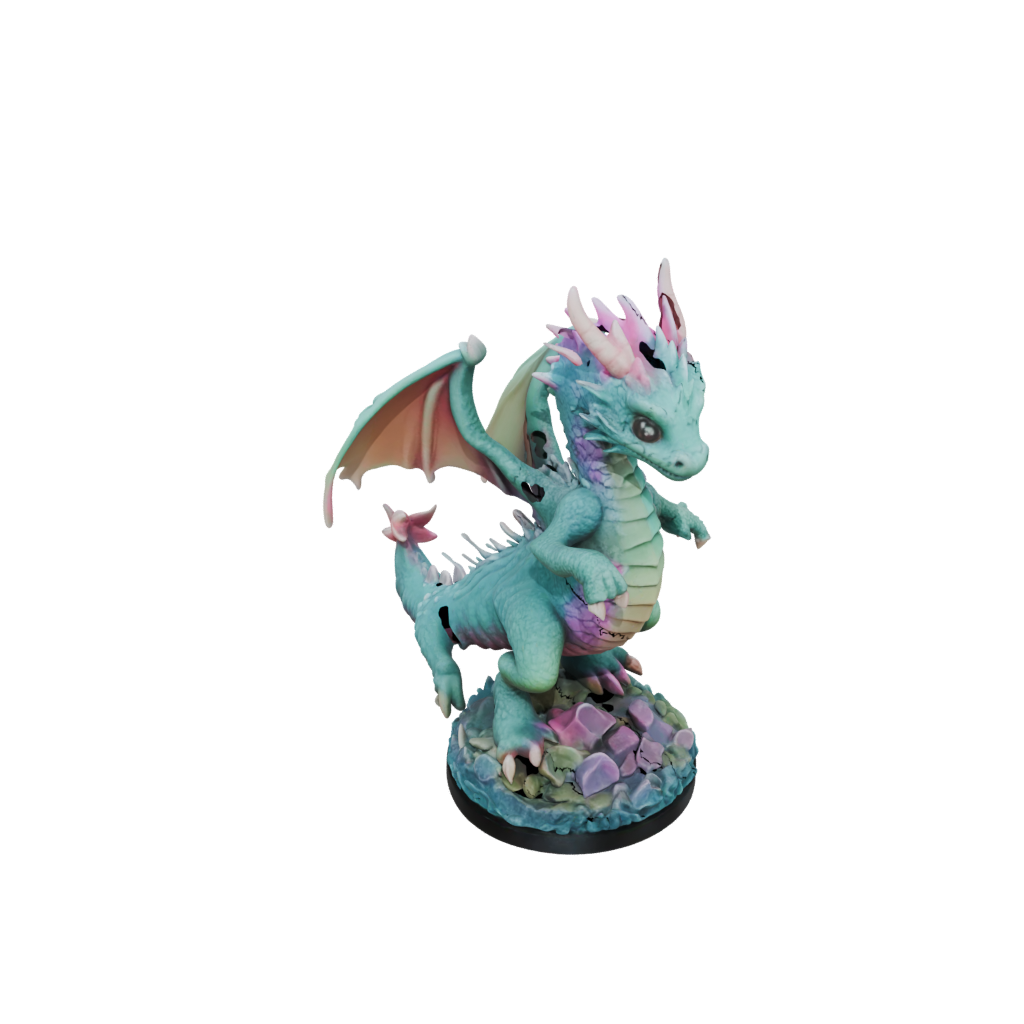 Pastel Young Dragon Wyrmling