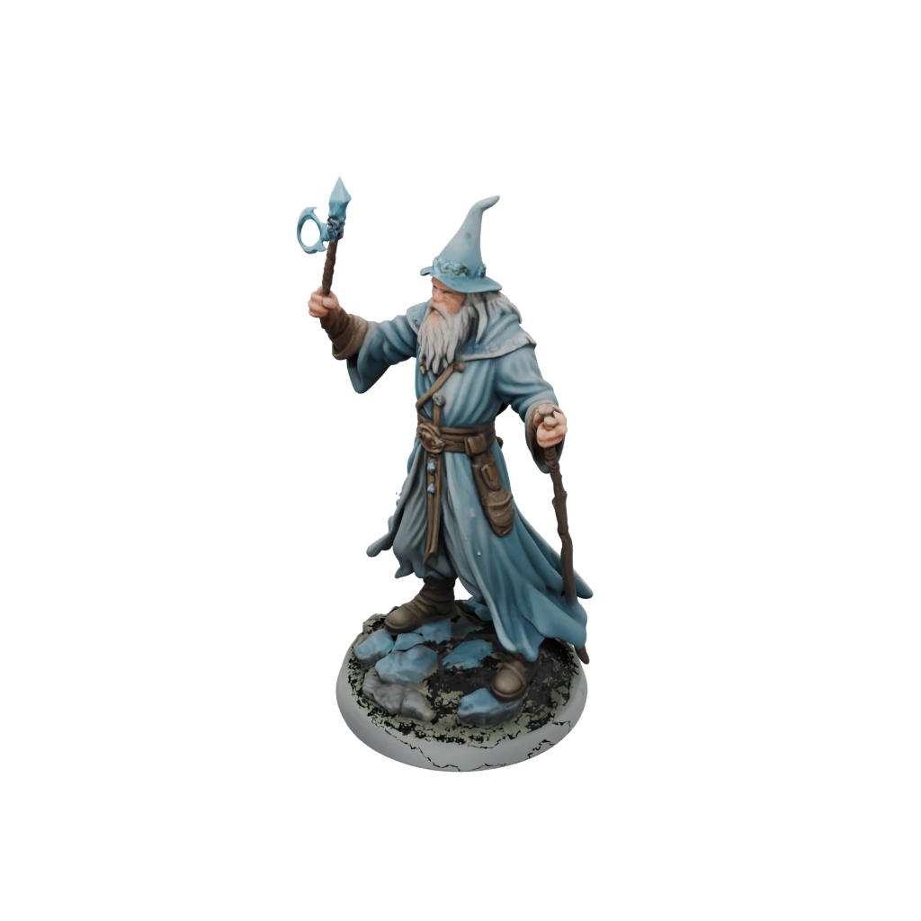 Pastel Battle Wizard With Staff