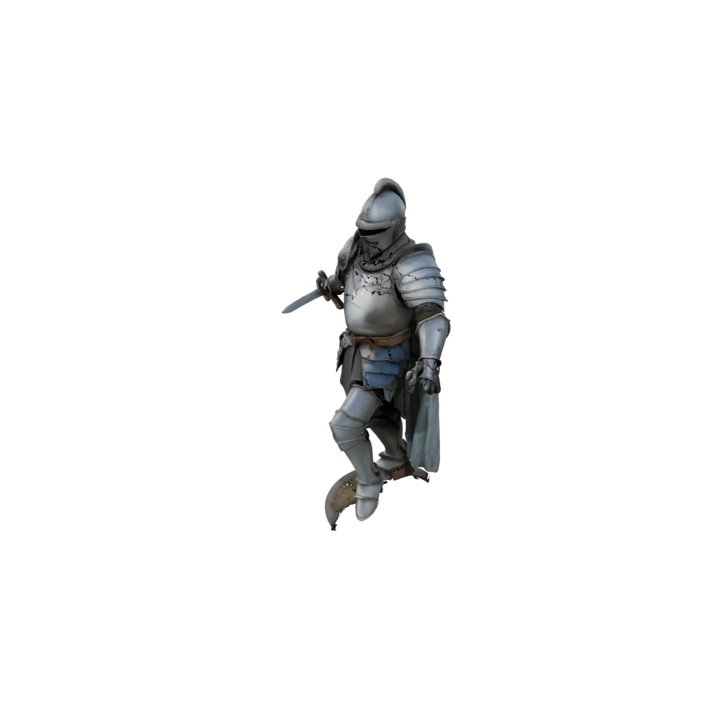 Pastel Knight In Full Plate Armor