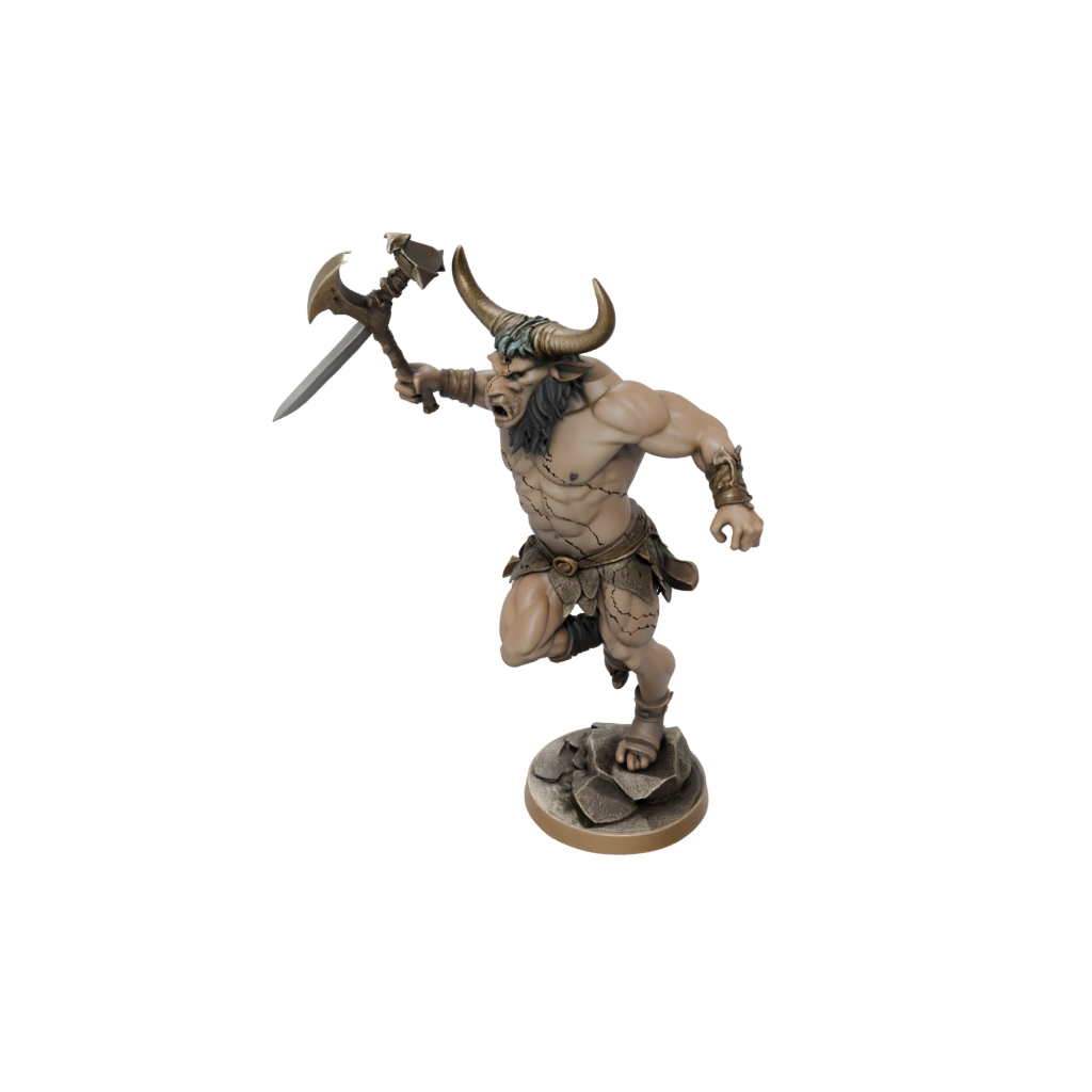 Pastel Minotaur Gladiator