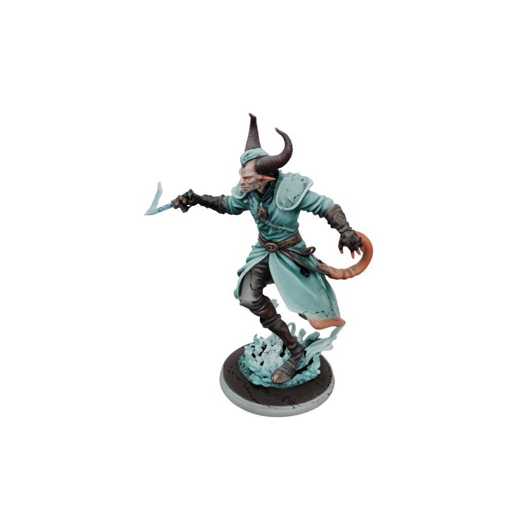 Pastel Tiefling Warlock