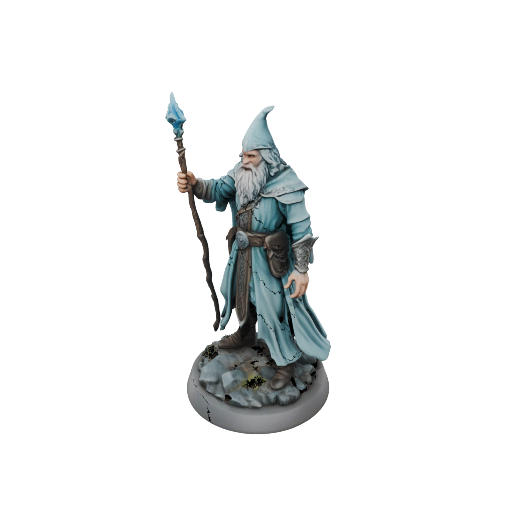 Pastel Battle Wizard With Staff