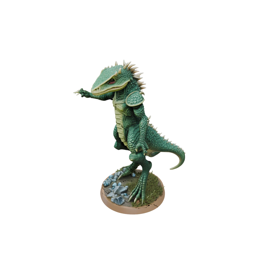 Pastel Lizardfolk Hunter