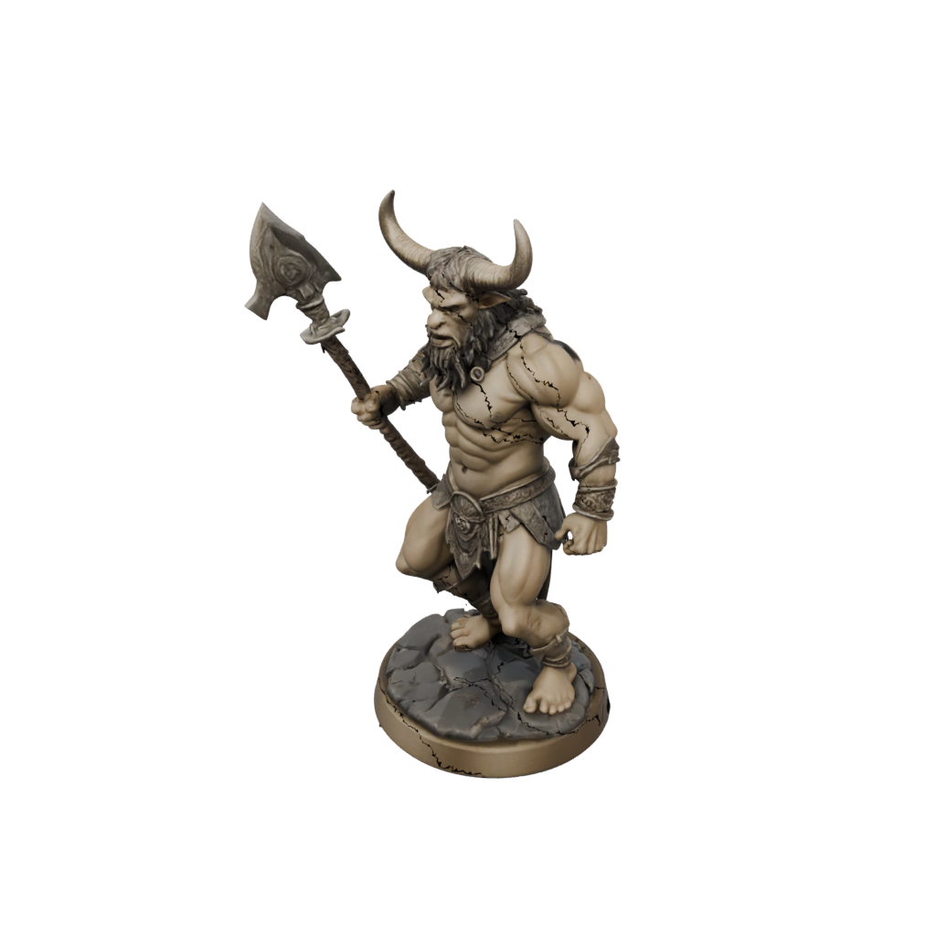 Pastel Minotaur Gladiator