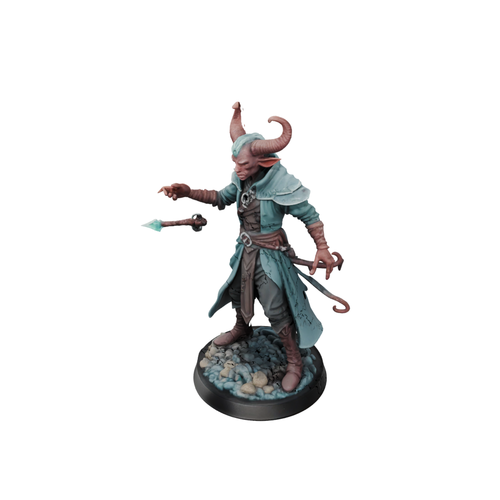 Pastel Tiefling Warlock