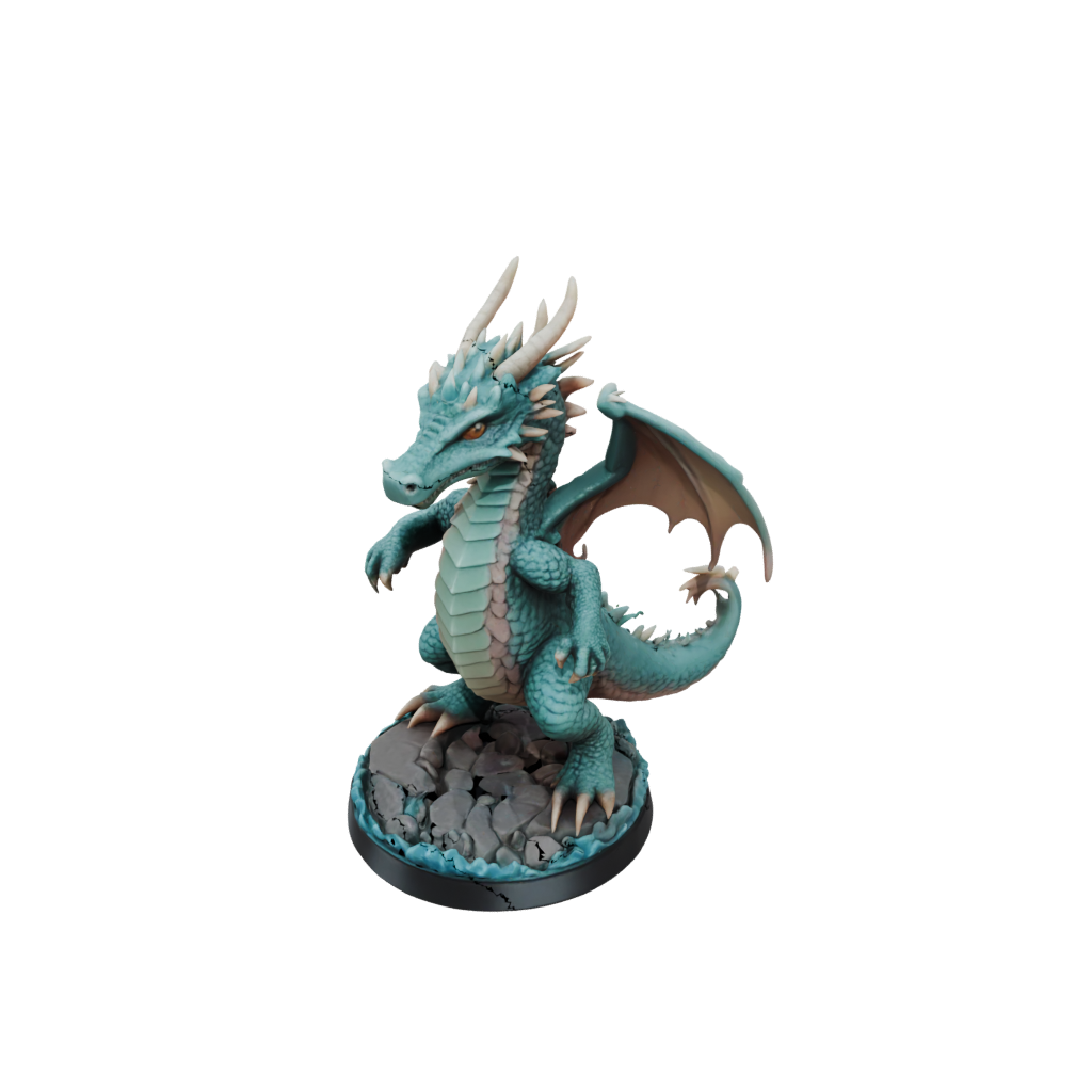 Pastel Young Dragon Wyrmling