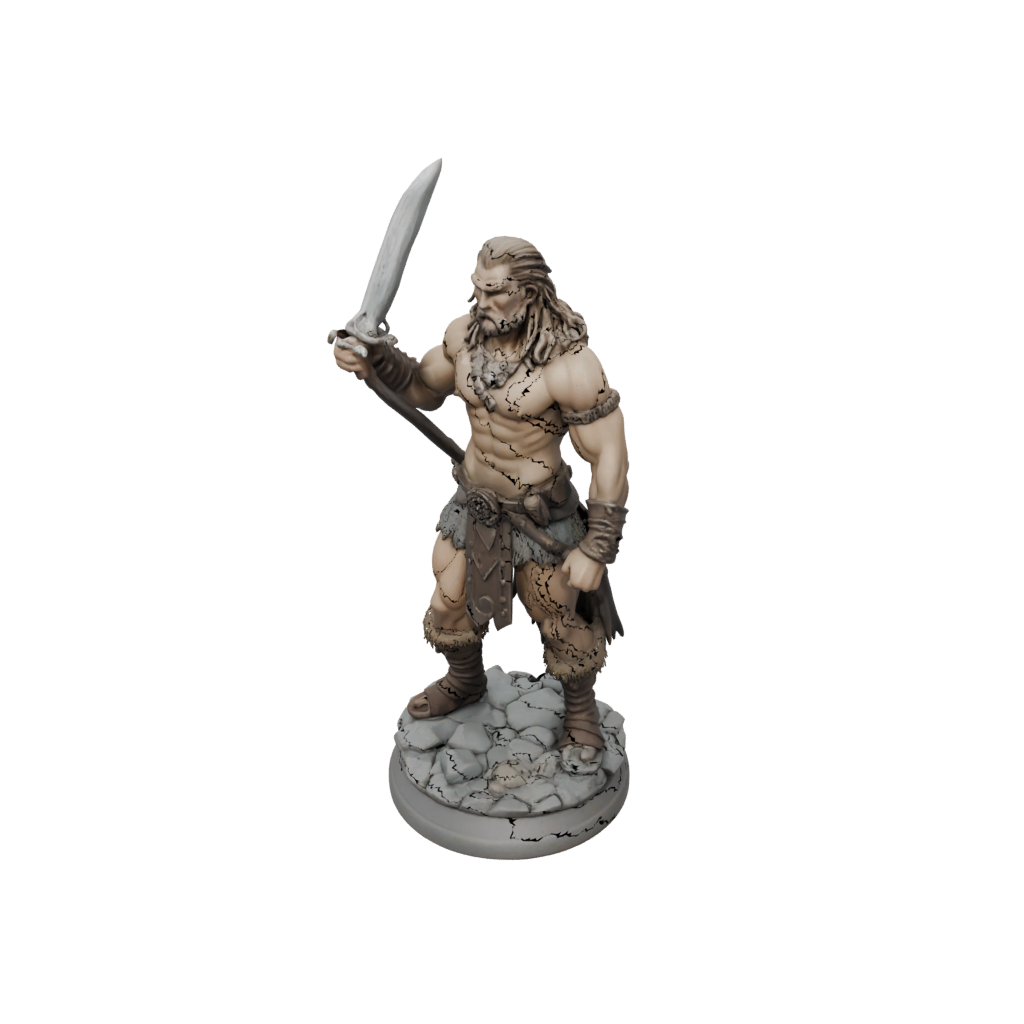 Pastel Barbarian With Greatsword
