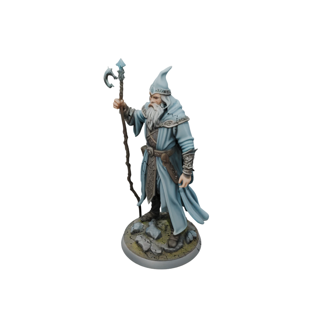 Pastel Battle Wizard With Staff