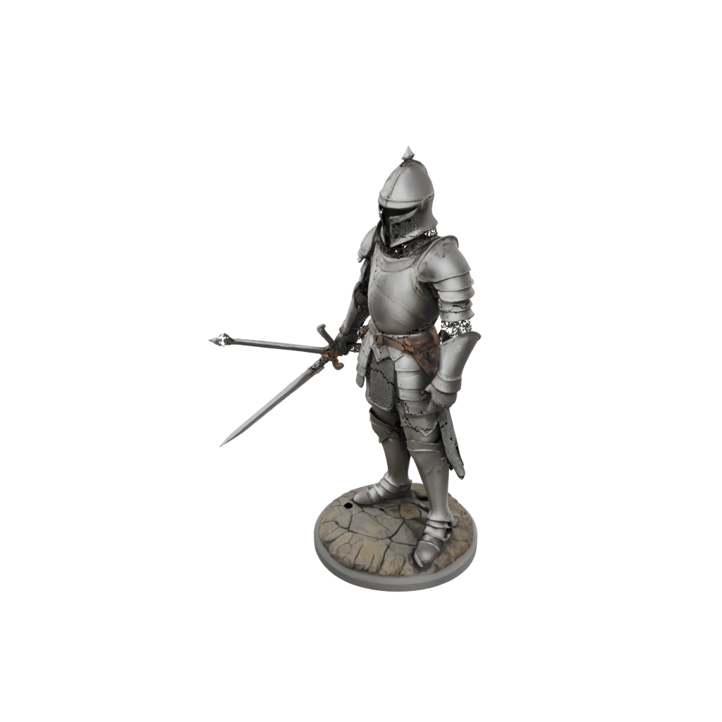 Pastel Knight In Full Plate Armor