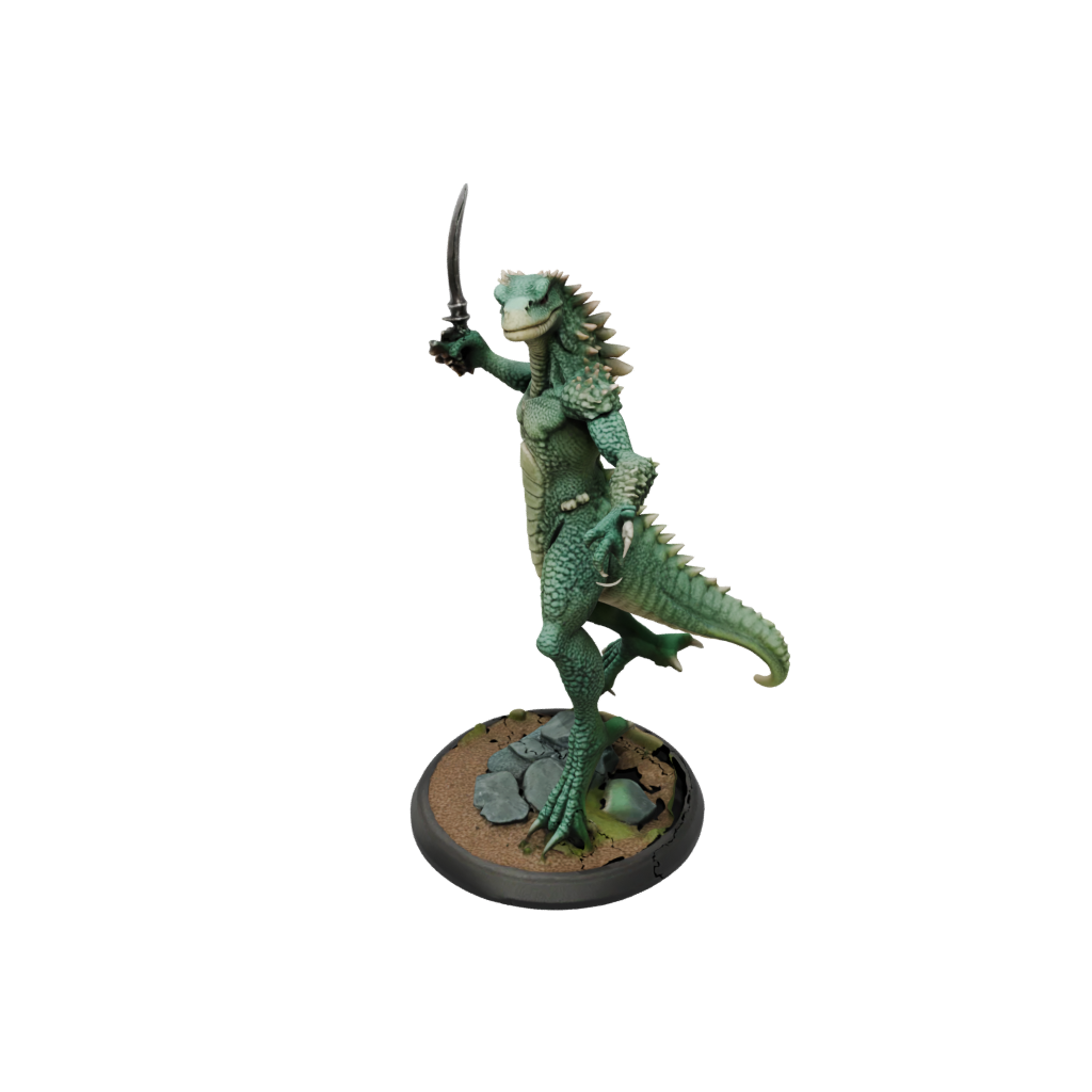 Pastel Lizardfolk Hunter