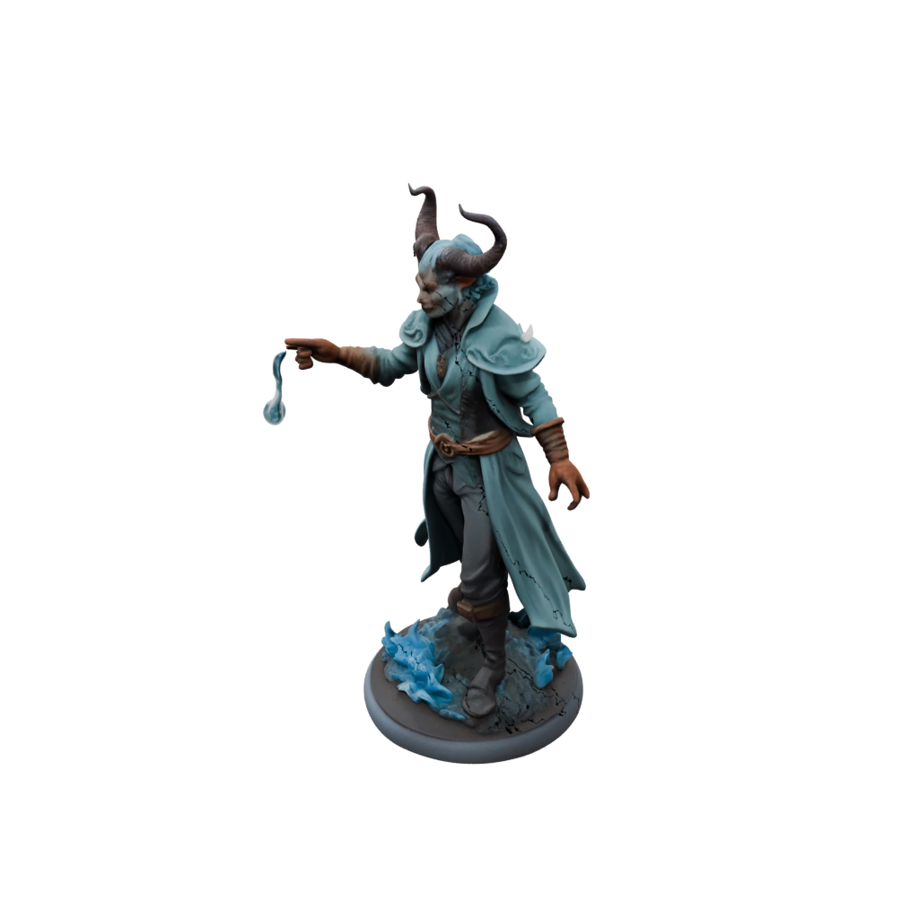 Pastel Tiefling Warlock