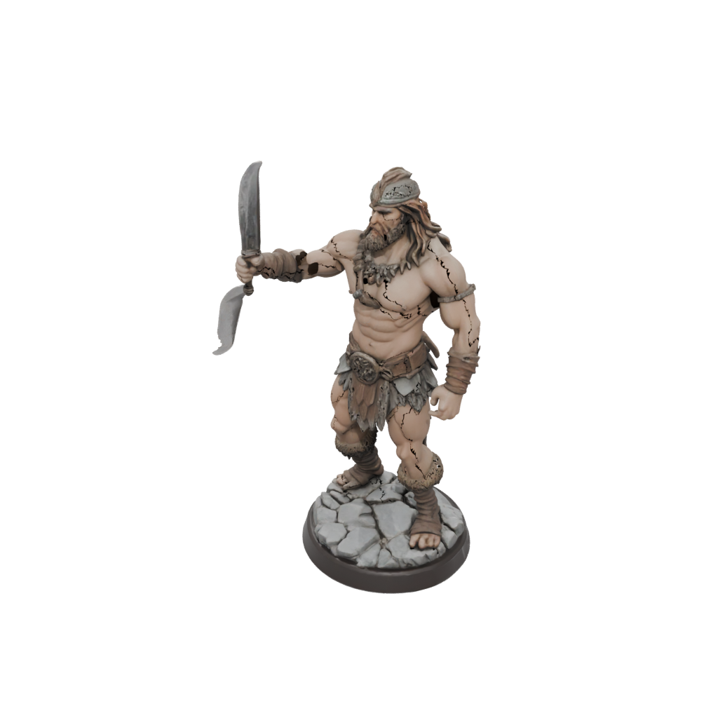 Pastel Barbarian With Greatsword