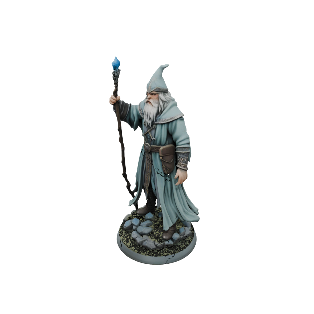Pastel Battle Wizard With Staff