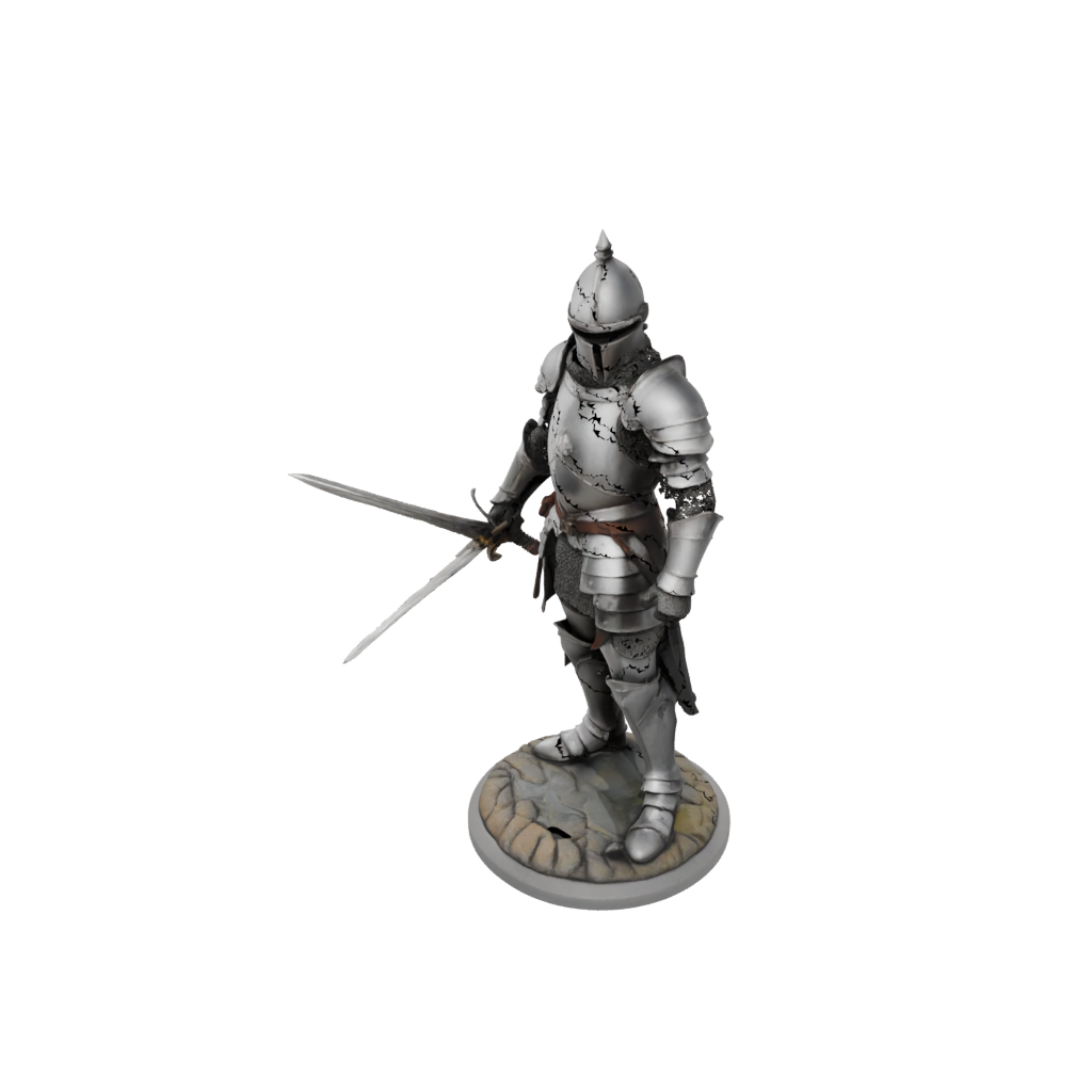 Pastel Knight In Full Plate Armor