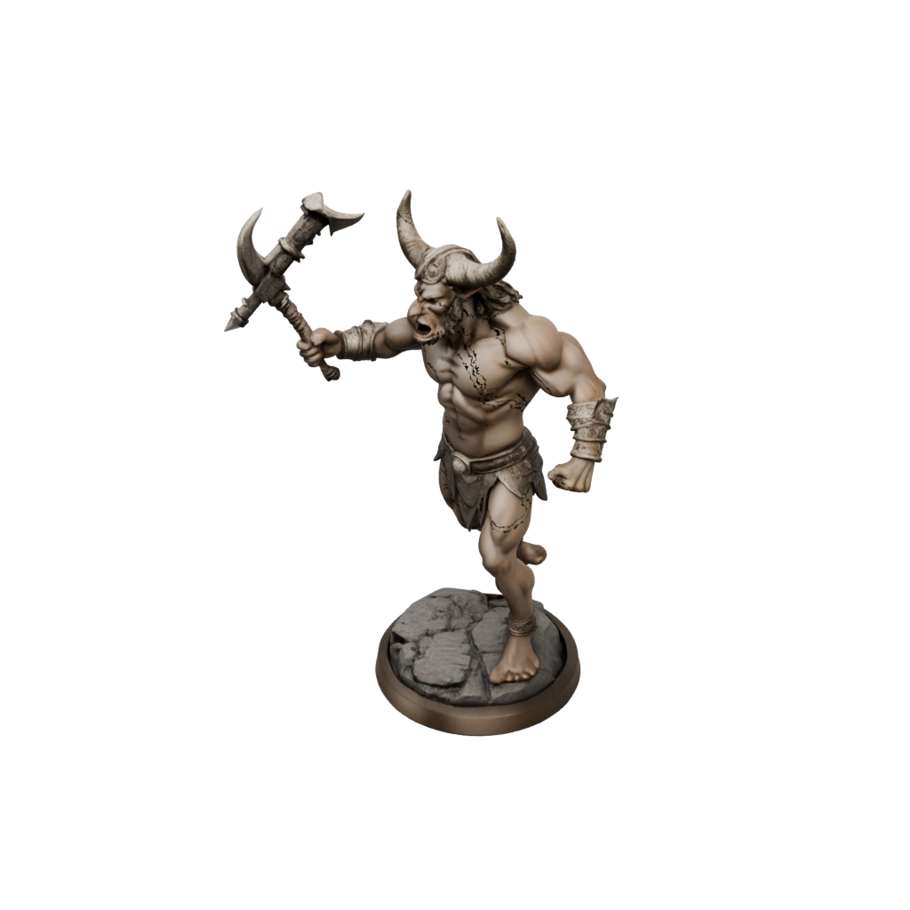 Pastel Minotaur Gladiator
