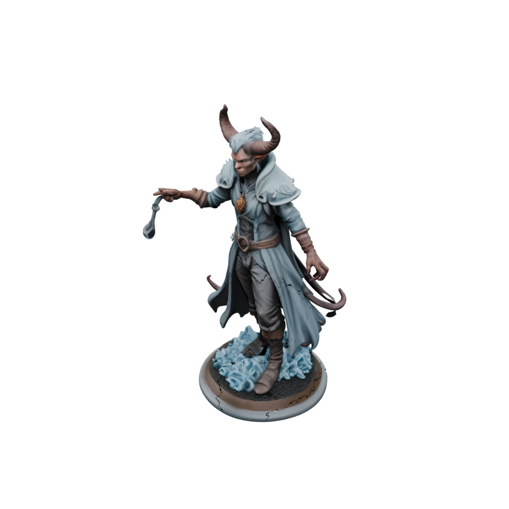 Pastel Tiefling Warlock