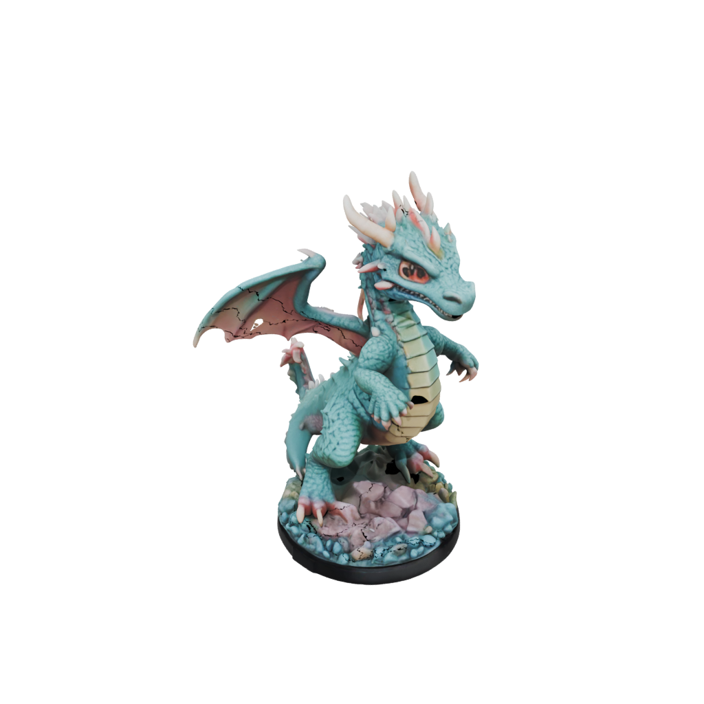 Pastel Young Dragon Wyrmling