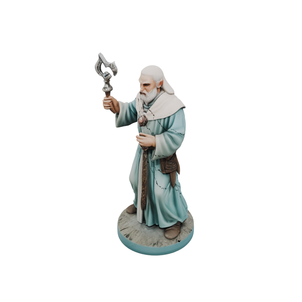 Pastel Cleric Priest With Mace