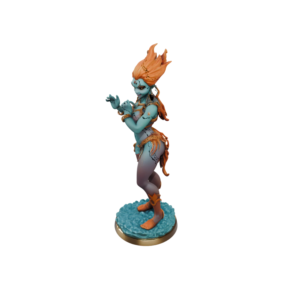 Pastel Fire Genie Efreet