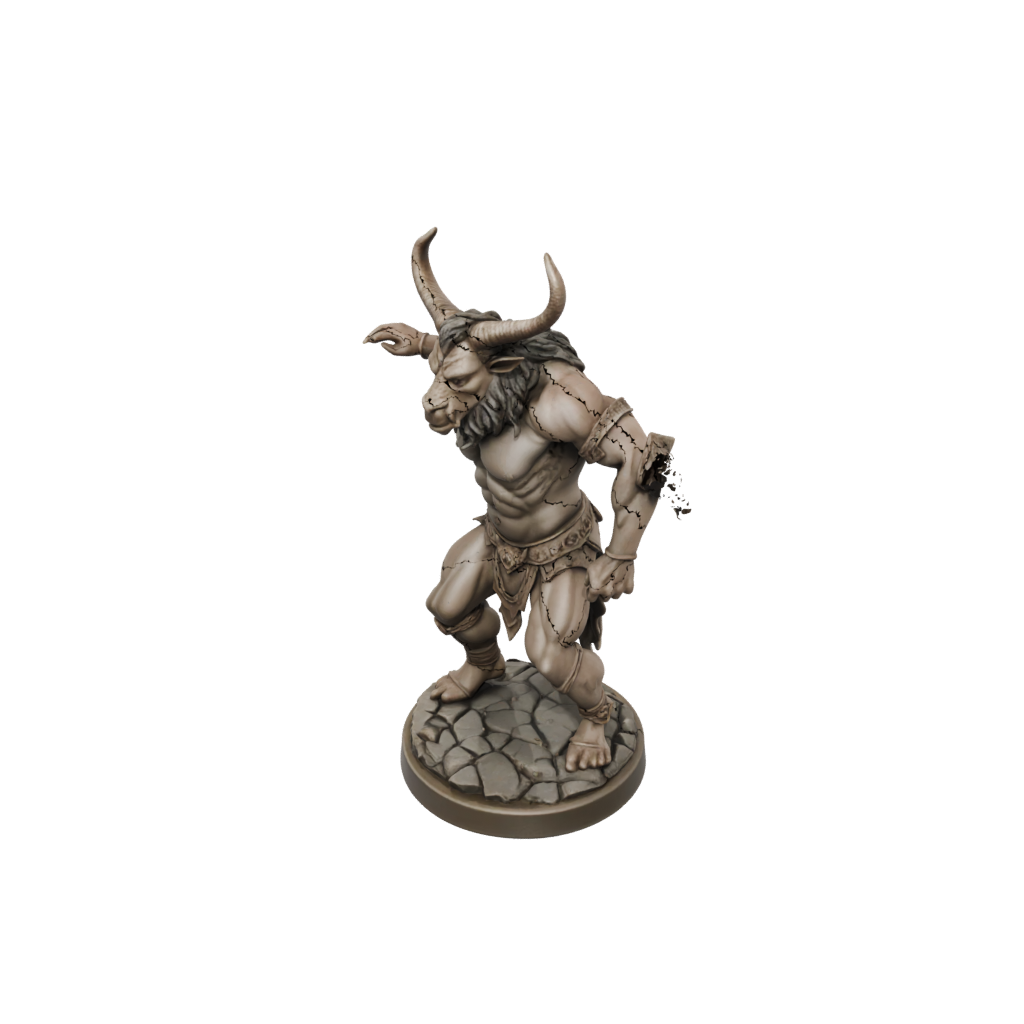 Pastel Minotaur Gladiator
