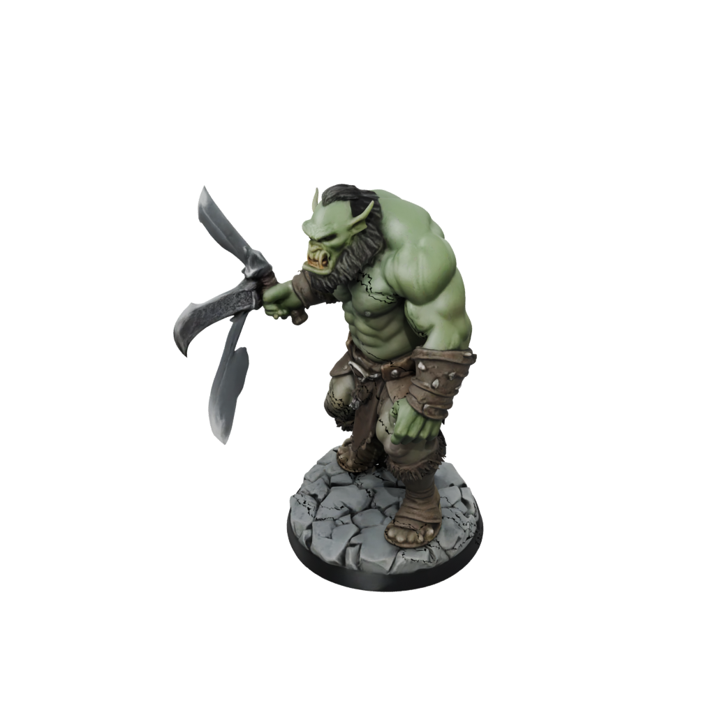 Pastel Orc Brute With Cleaver