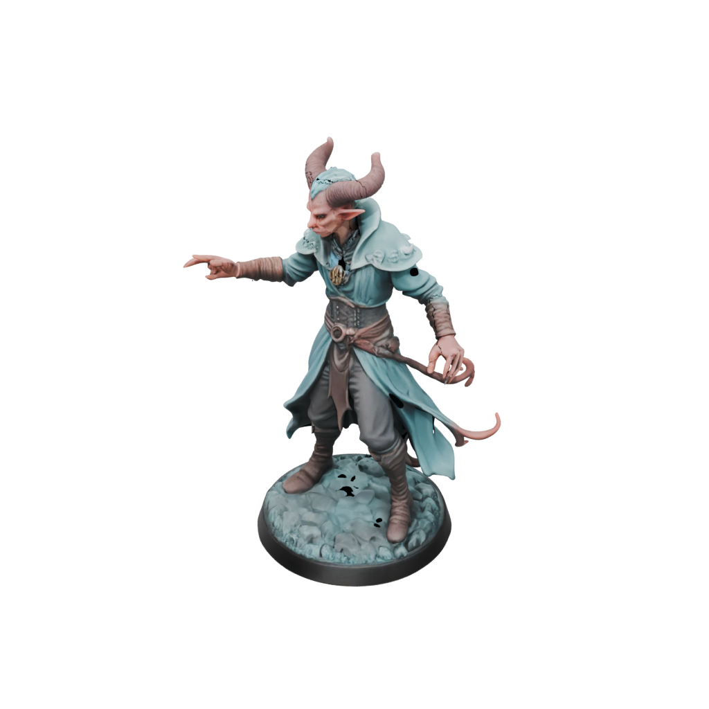 Pastel Tiefling Warlock
