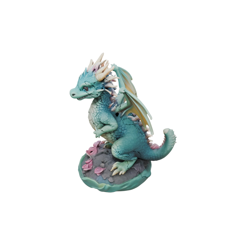Pastel Young Dragon Wyrmling