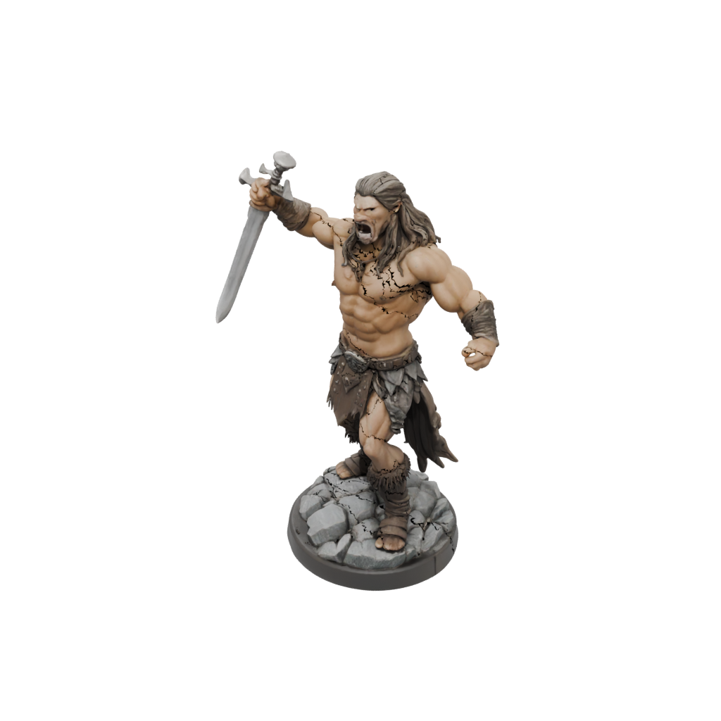 Pastel Barbarian With Greatsword