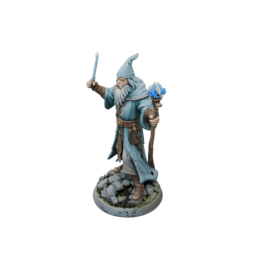 Pastel Battle Wizard With Staff