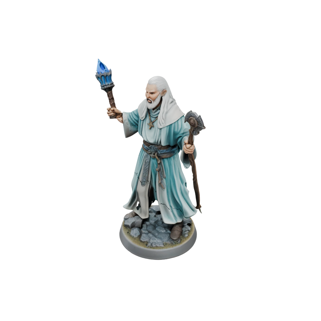 Pastel Cleric Priest With Mace