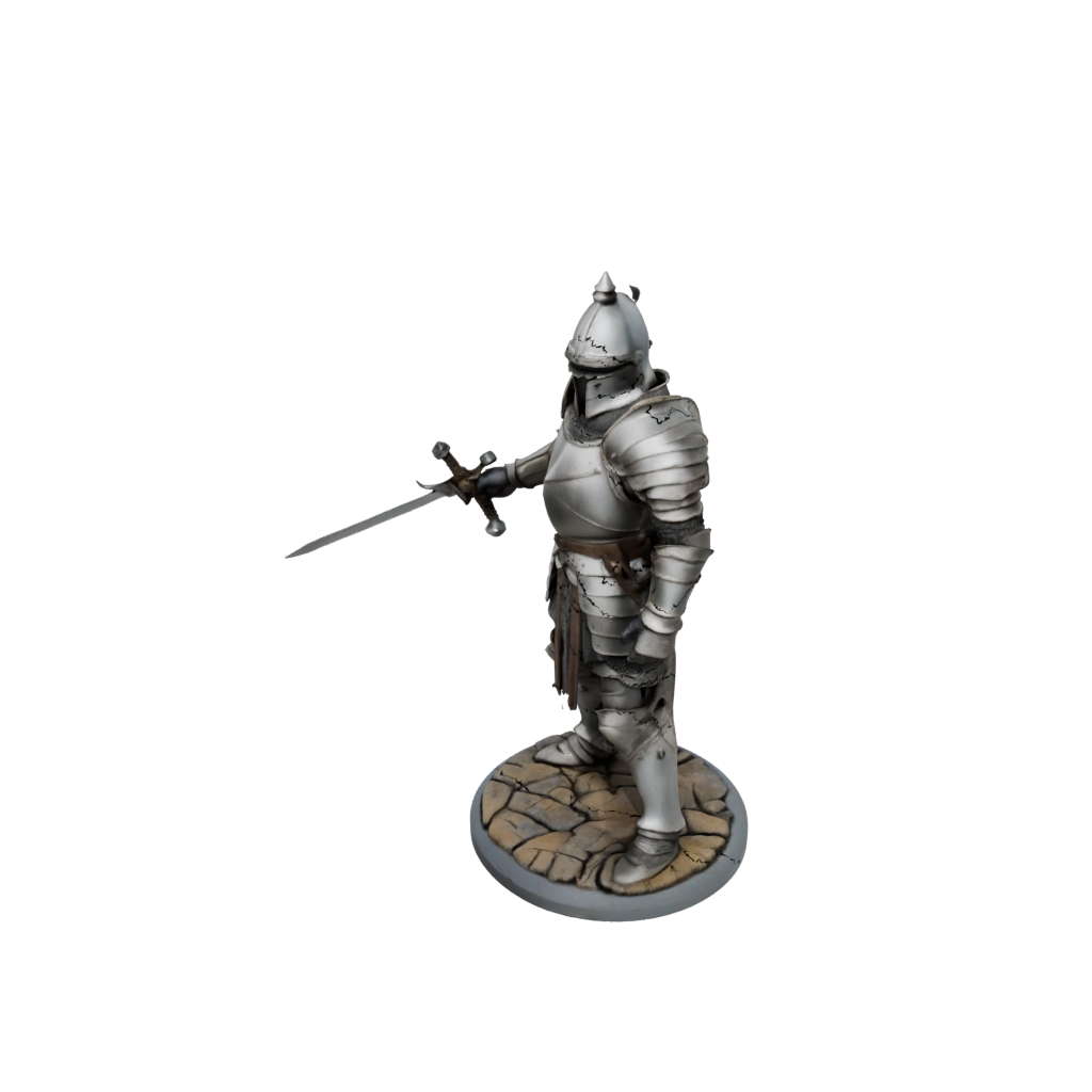 Pastel Knight In Full Plate Armor