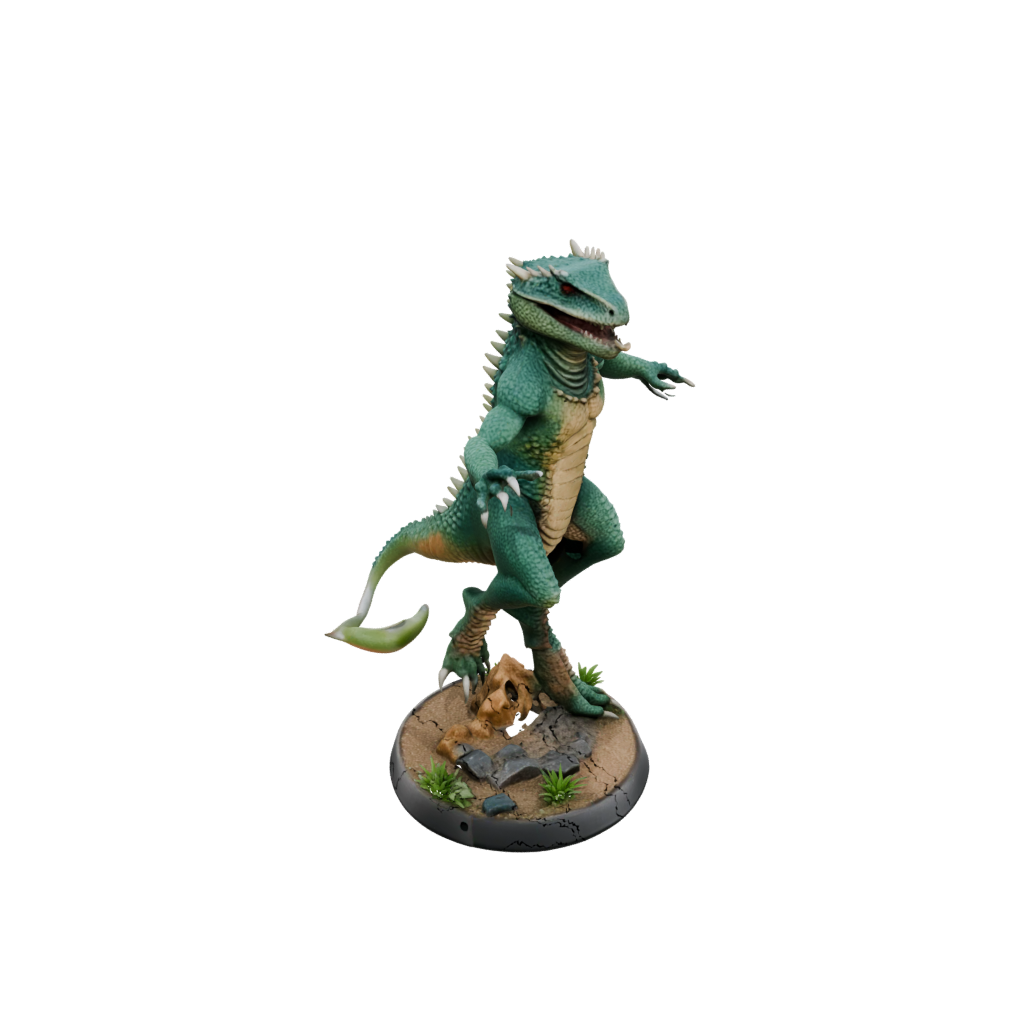 Pastel Lizardfolk Hunter