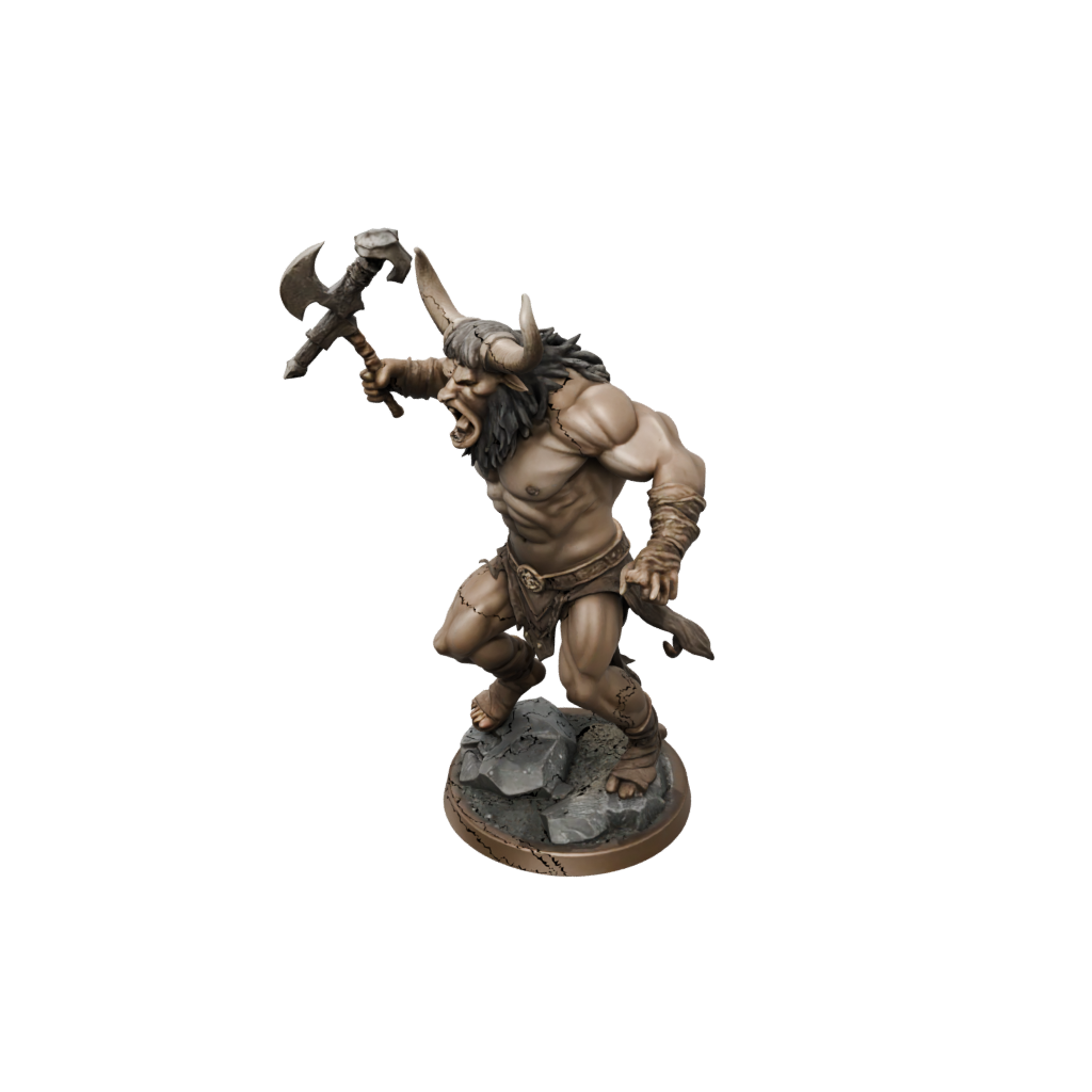 Pastel Minotaur Gladiator