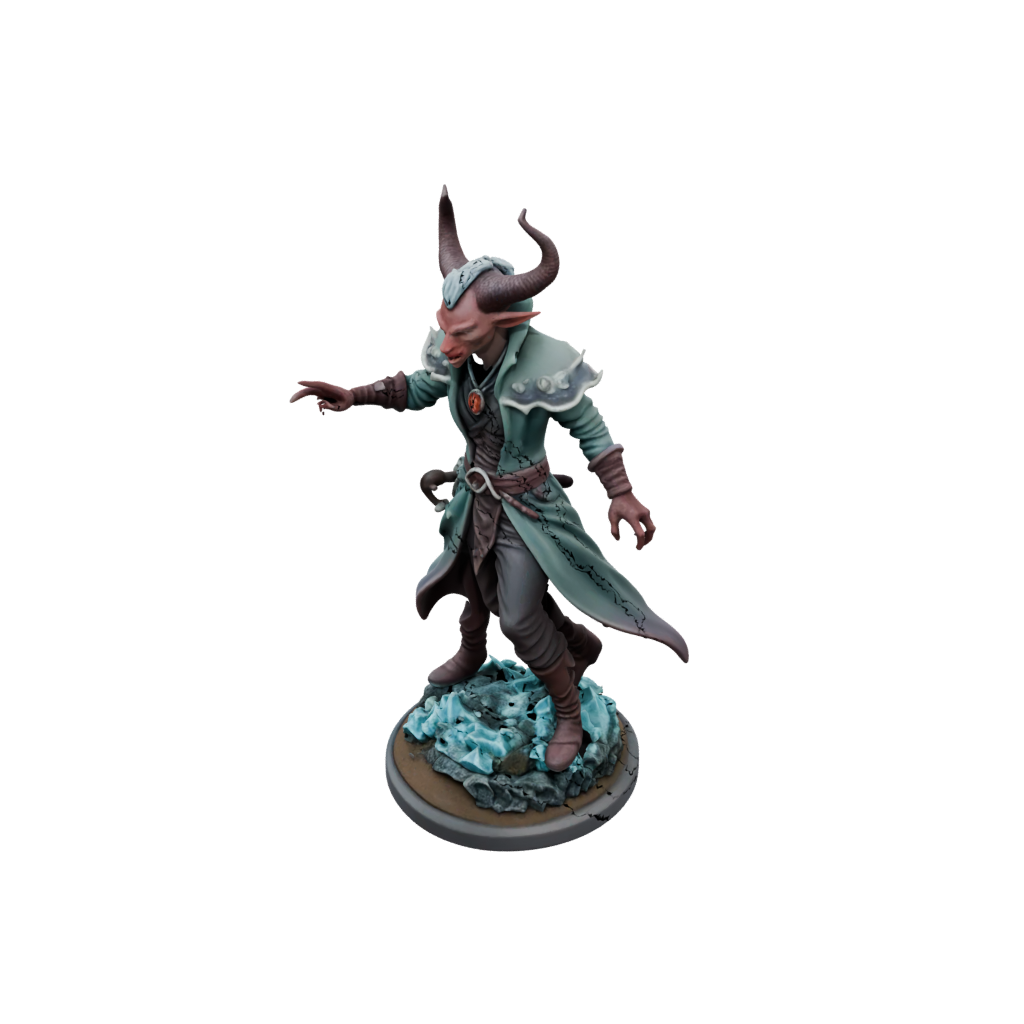 Pastel Tiefling Warlock