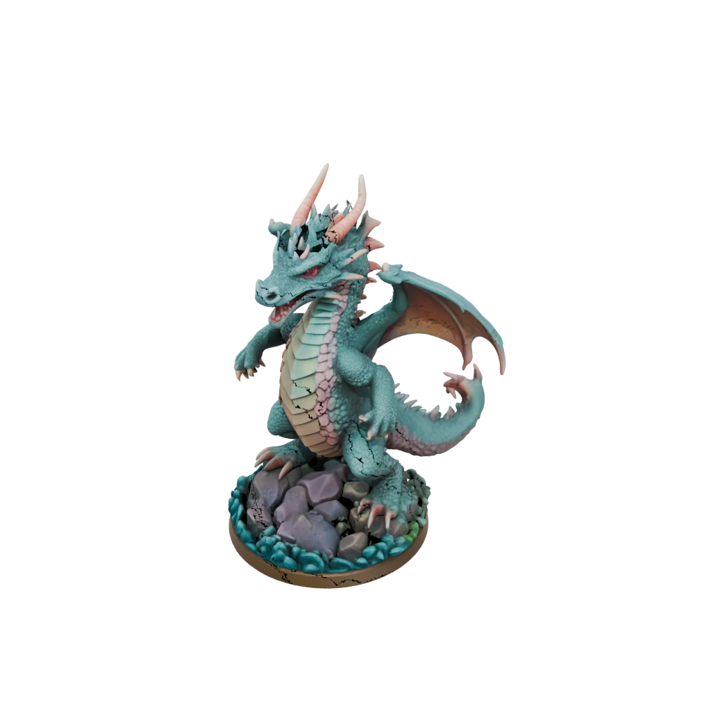 Pastel Young Dragon Wyrmling