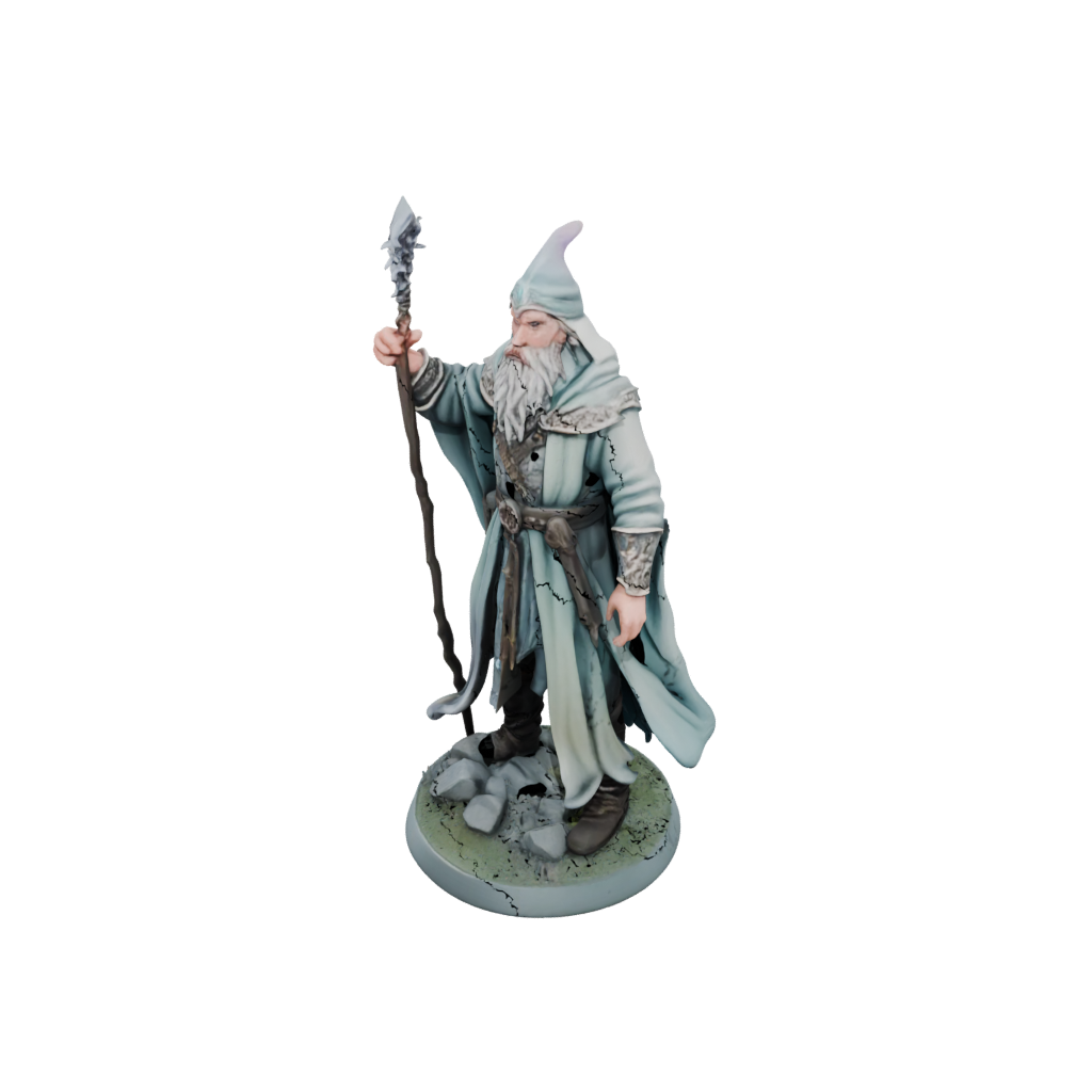 Pastel Battle Wizard With Staff