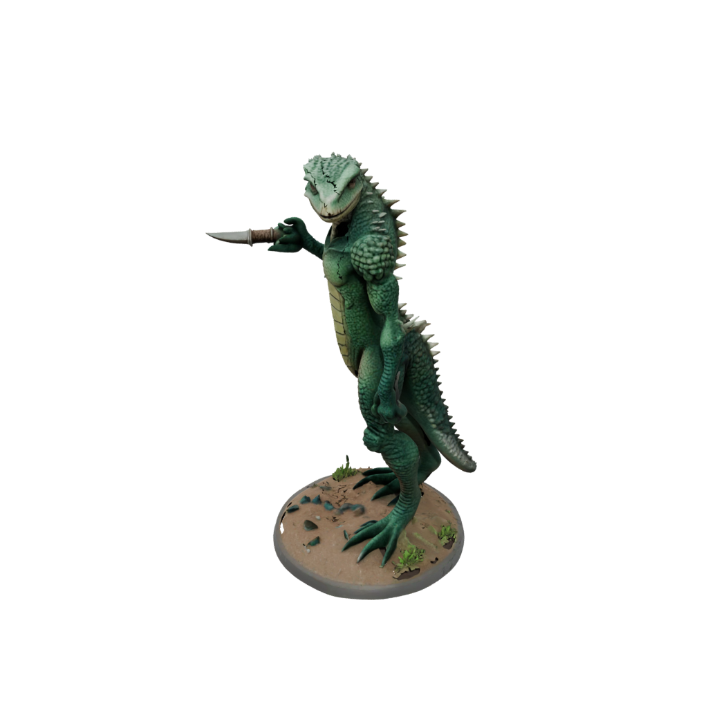 Pastel Lizardfolk Hunter
