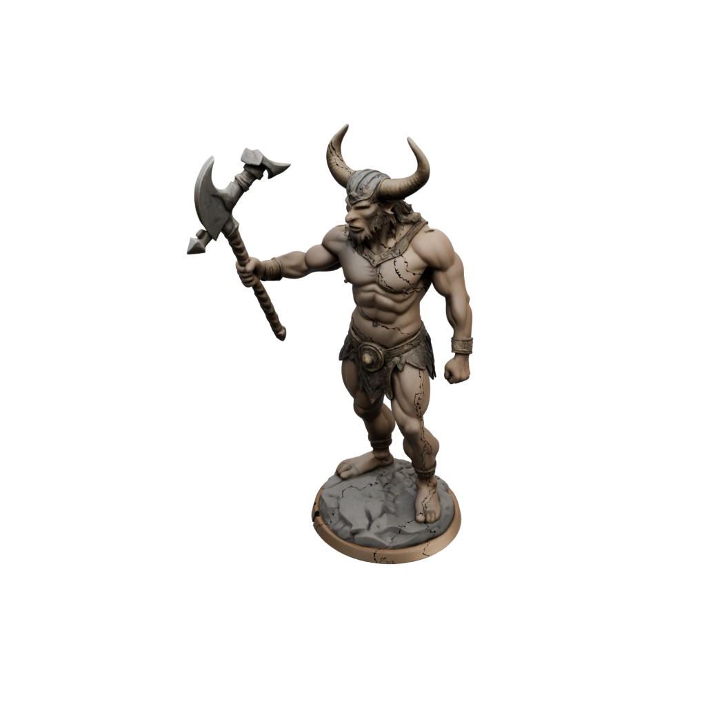 Pastel Minotaur Gladiator