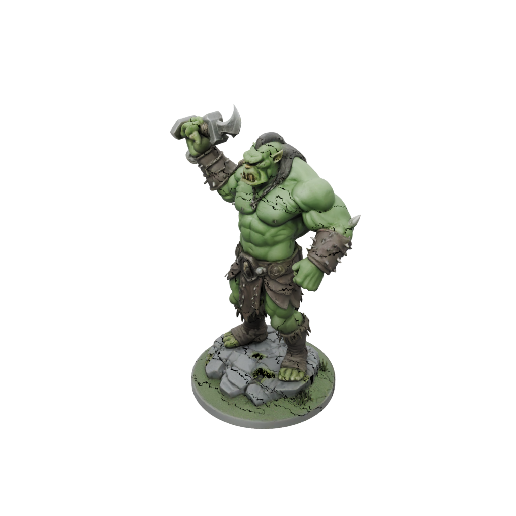 Pastel Orc Brute With Cleaver