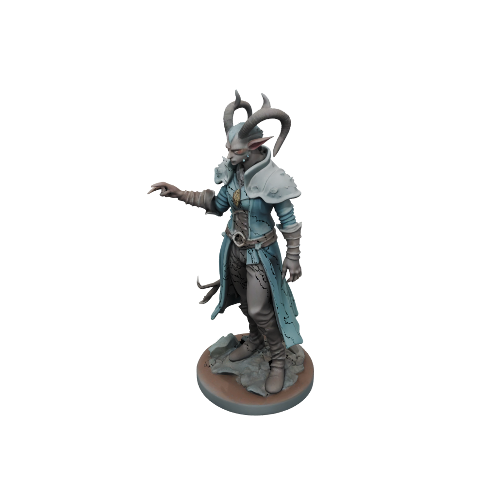Pastel Tiefling Warlock
