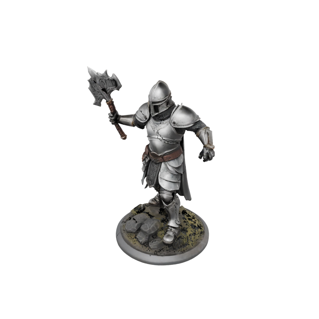 Armored Paladin With War Maul
