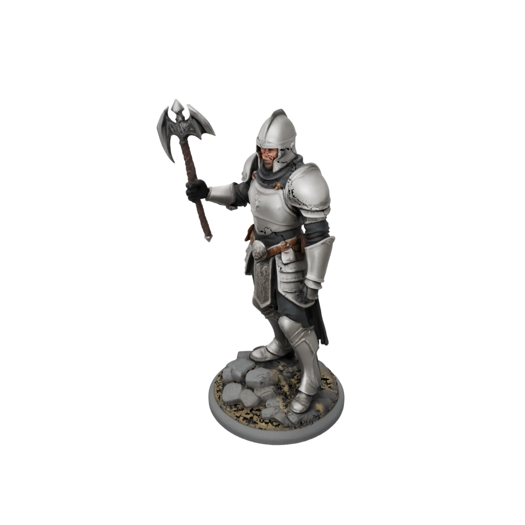 Armored Paladin With War Maul