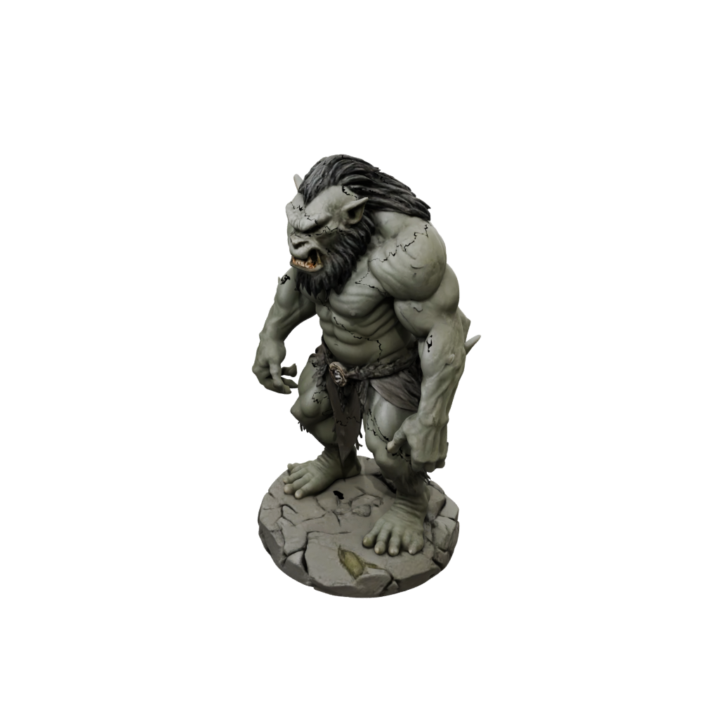 Cave Troll — tabletop minis 3D print model, STL