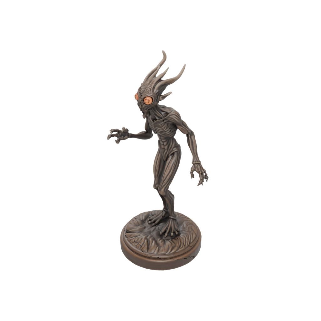 Woodgrain Beholder-Style Floating Eye Tyrant