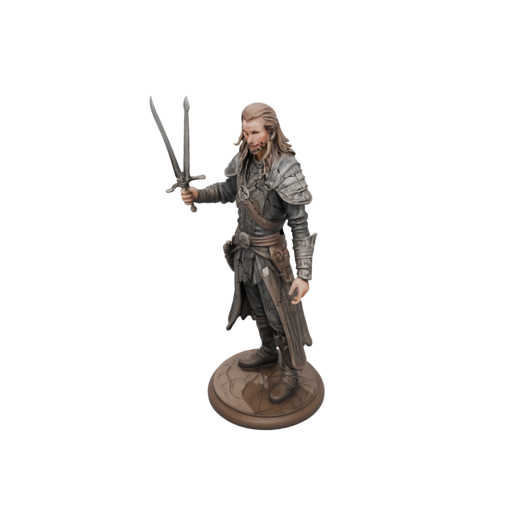 Woodgrain Human Swordmaster